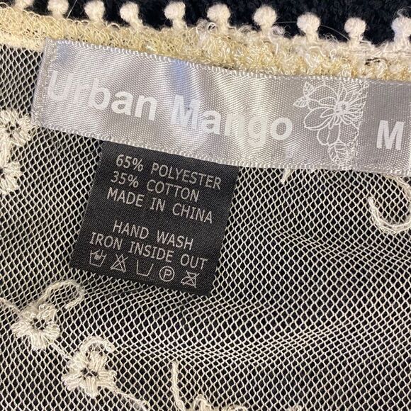 Bohemian Lace White Cream Tunic by Urban Mango- Small - Picture 3 of 6